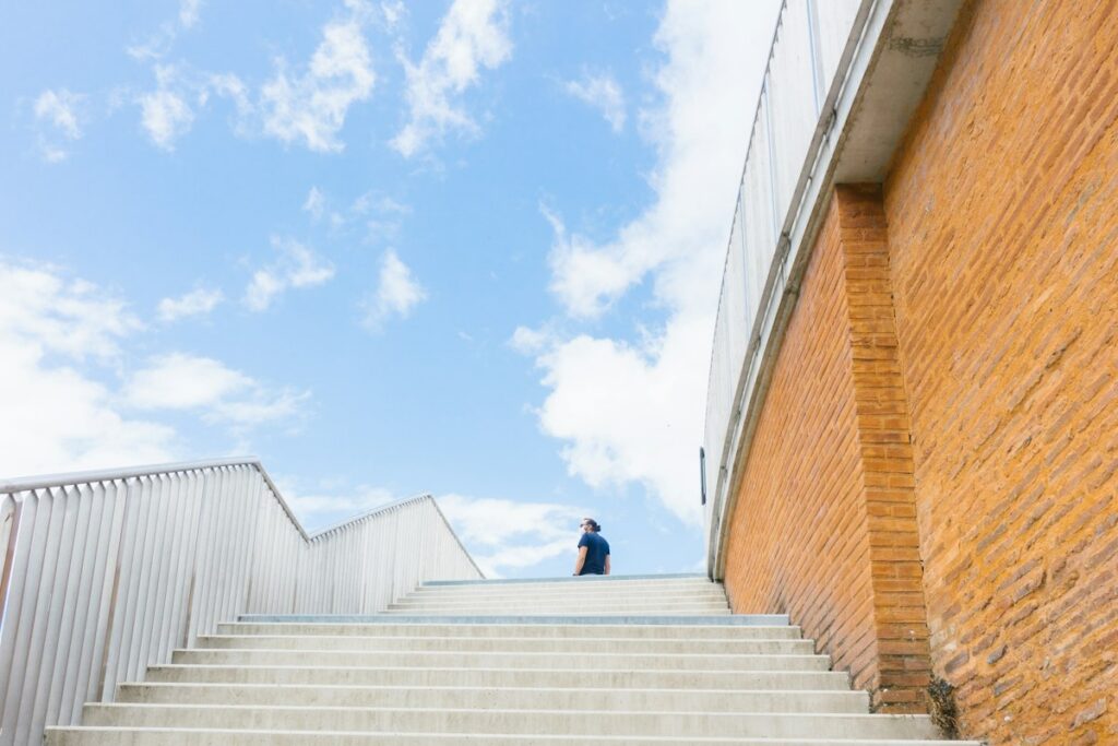 Lifestyle photo representing steps
