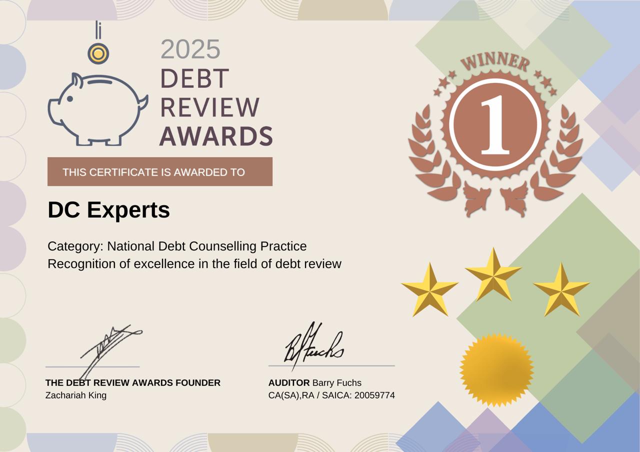 DC Experts Winner Debt Review Award 2025